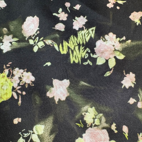 NWT Zadig & Voltaire Rozom Soft Crinkle Roses Dress Size L - Picture 11 of 16